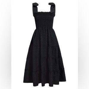 RIBBON ELLIE NAP DRESS IN BLACK PUFFY JACQUARD NWT Small